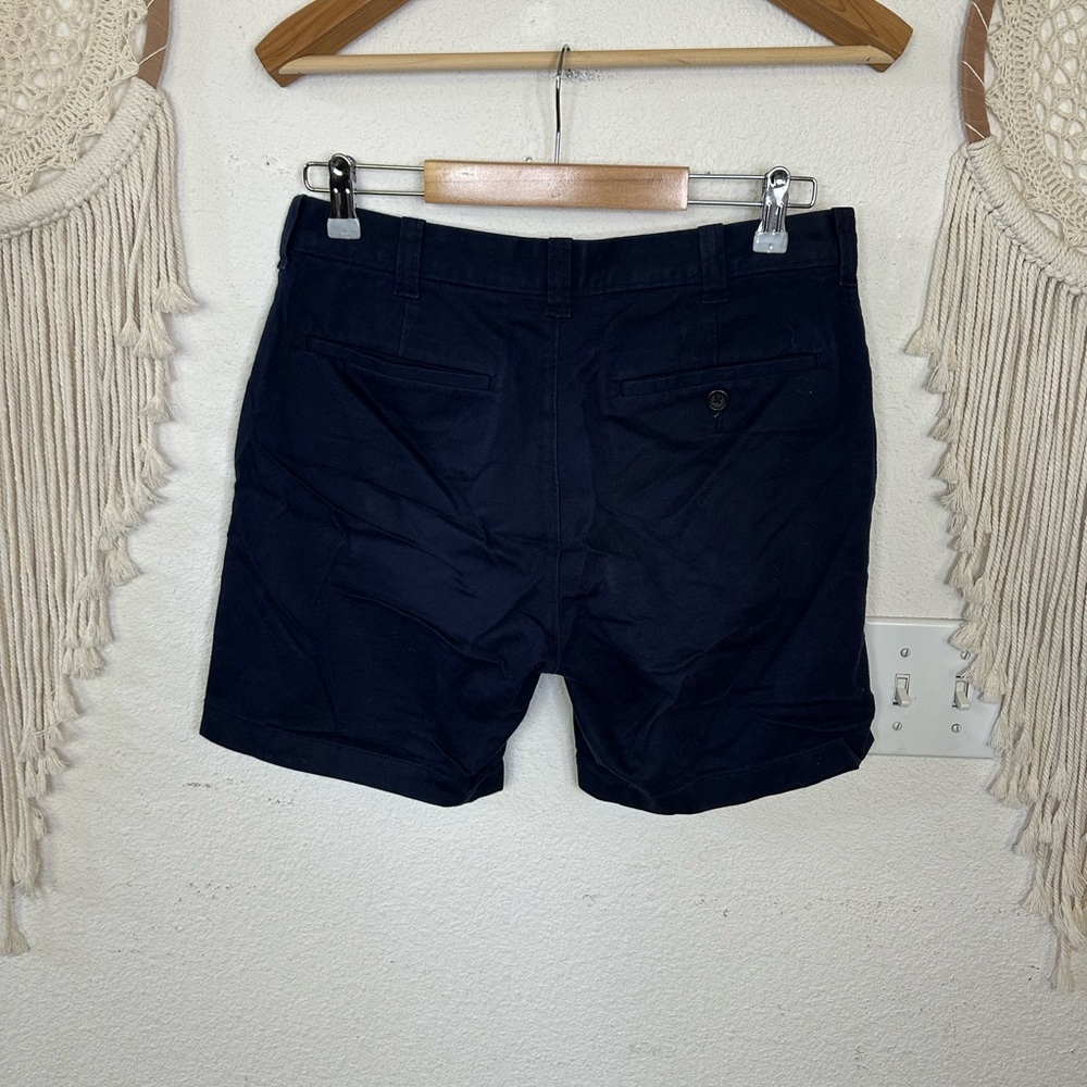 J. Crew Navy Flat Front Shorts - Picture 2 of 4